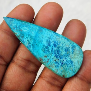 天然アマゾナイトカボション：ハンドメイドルースジェムストーン、44