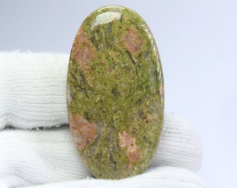 Stunning! Gemstone, Unakite Cabochon Gemstone, Unakite Loose Gemstone Unakite Loose Stone jewelry making. 81 Ct #390