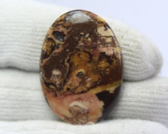 Supreme Top Grade Quality 100% Natural Outback Jasper Oval Shape Cabochon Loose Gemstone For Making Jewelry. 34 Ct #325