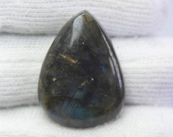 100% Natural Multi Labradorite Cabochon Gemstone, Rare Labradorite Loose Stone, Labradorite For Jewelry Making. 44 Ct #597