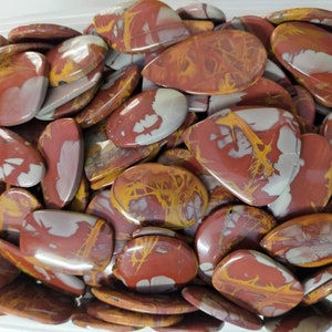 Lot de pierres de jaspe Noreena : cabochons en cristal non sertis pour la fabrication de bijoux