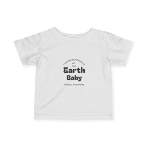 Earth Baby Infant Tee | Cute Baby Shirt, Newborn Gift, Toddler Apparel, Eco-Friendly Clothing, Beach Theme