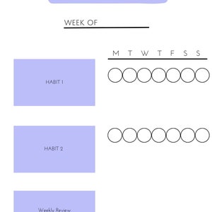 Weekly Habit Tracker
