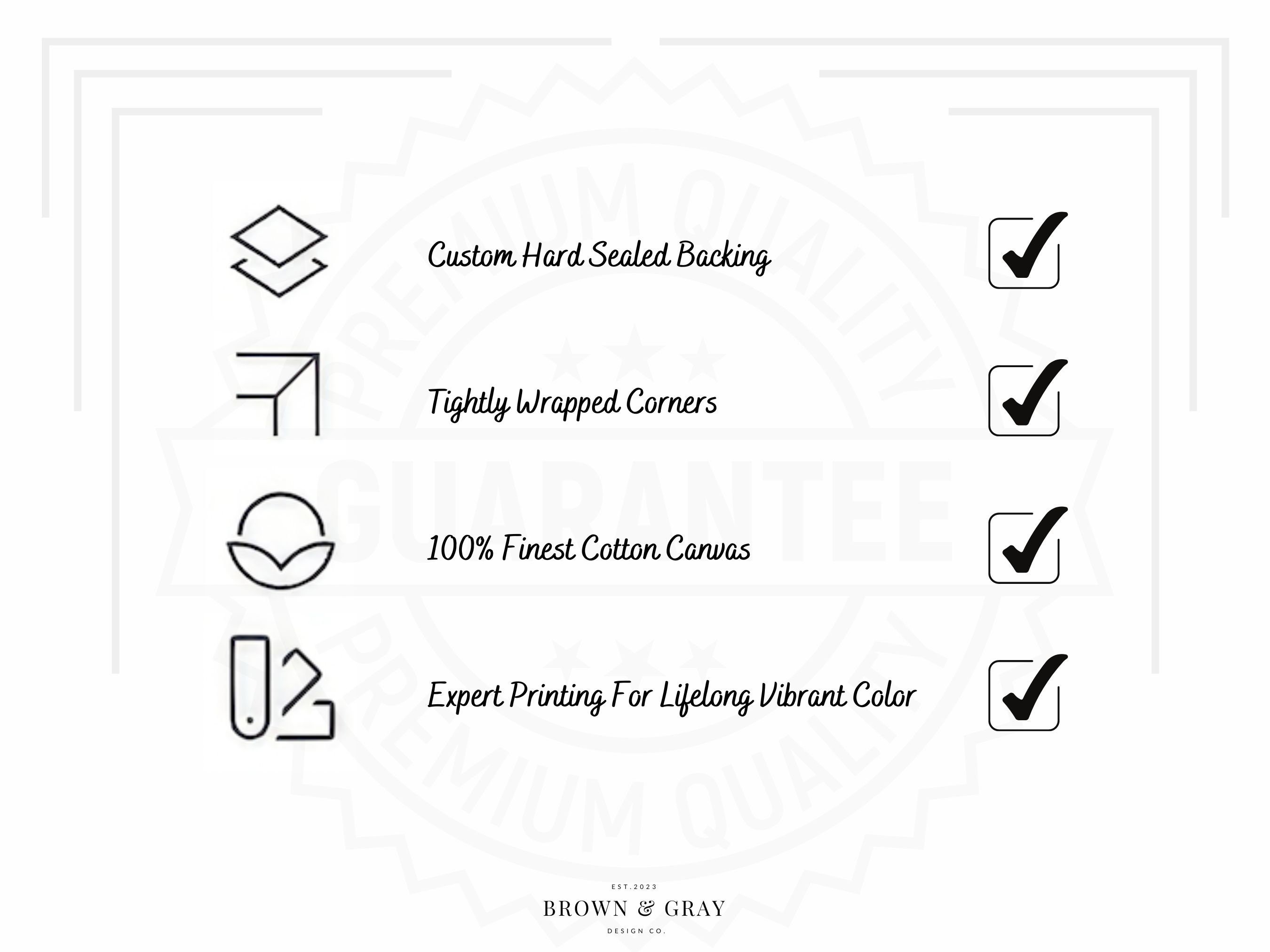 Field of Flowers Canvas, Vintage Wildflower Field Wall Art, Botanical