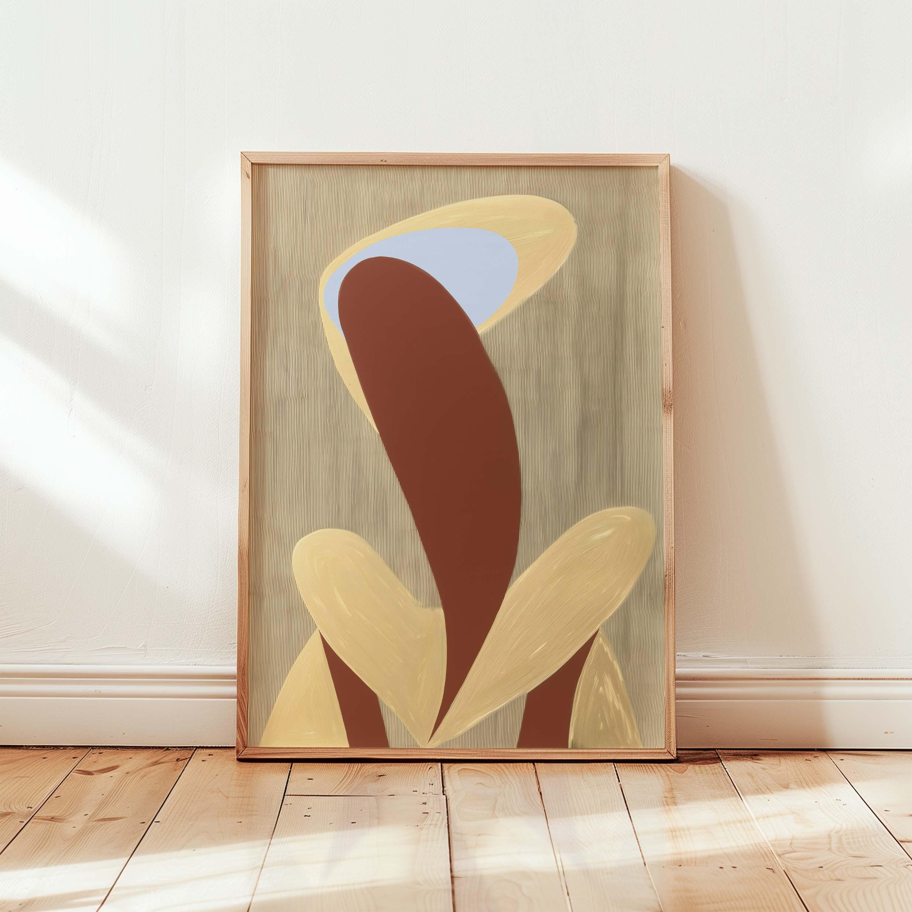 Japandi Wabi Sabi Style Art Scandinavian Abstract Wall Art Earth Tone ...