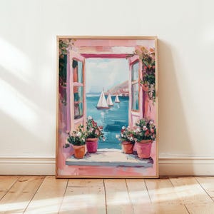 Travel Wall Art Print Coastal Wall Art Amalfi Coast Wall Art Coastal Landscape Print Italian Scenery Canvas Mediterranean Seaside Decor