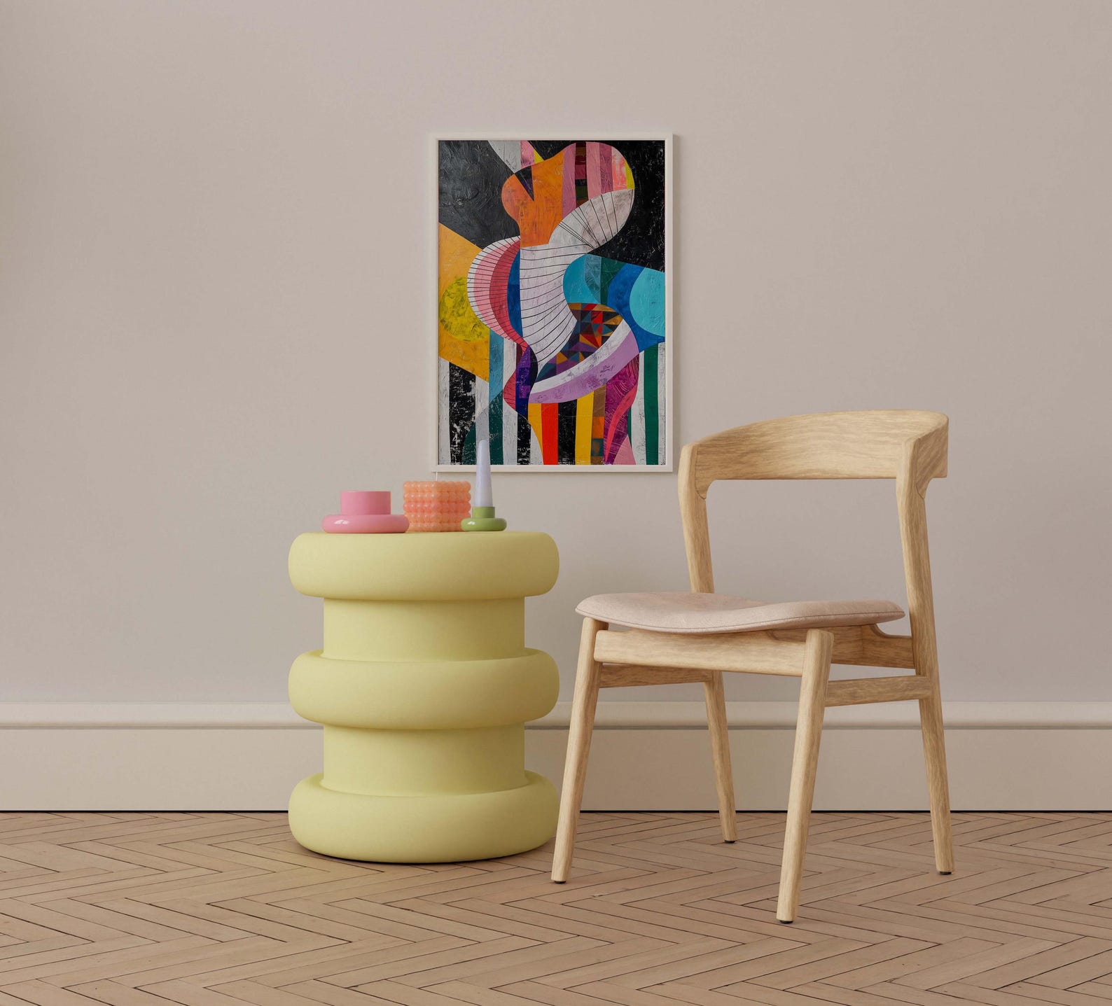 Eclectic Modern Art Vibrant Artwork Colorful Abstract Art Large ...