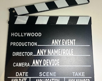 Gepersonaliseerde klepelbord voor hem voor haar gelegenheid verjaardag bruiloft balfeest vrijgezellenfeest kerst gepersonaliseerde filmmaker