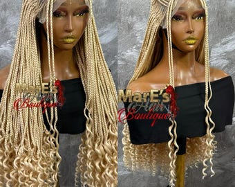 Pelucas trenzadas, encaje frontal, pelucas trenzadas para mujeres negras, envío gratuito, trenzas, trenzas africanas, peluca sin pegamento, pelucas, peluca lista para enviar, cabello, trenzas tribales