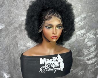 Pelucas trenzadas, cierre de giro, pelucas trenzadas para mujeres negras, envío gratuito, trenzas africanas, trenza de caja, micro giro, listo para enviar, trenzas, afro, cabello afro