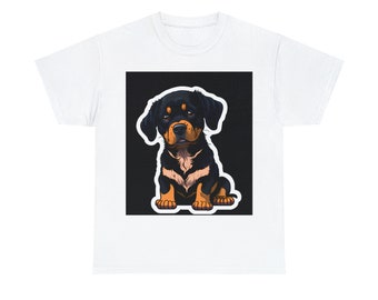 Copy of Unisex Heavy Cotton Tee Dog Lover Rottweiler Tshirt, Breeds, Farm Animals Tee