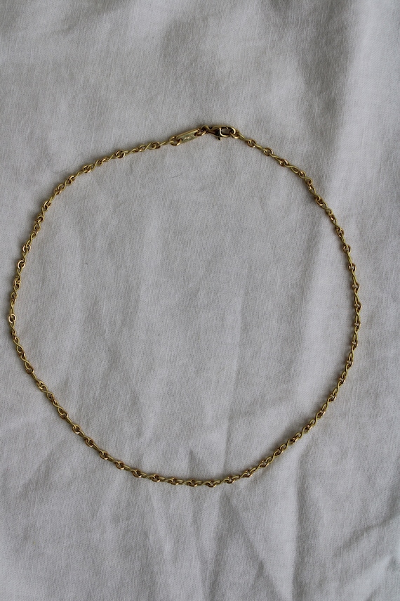 Vintage Tiffany & co 18k gold necklace | Italian g