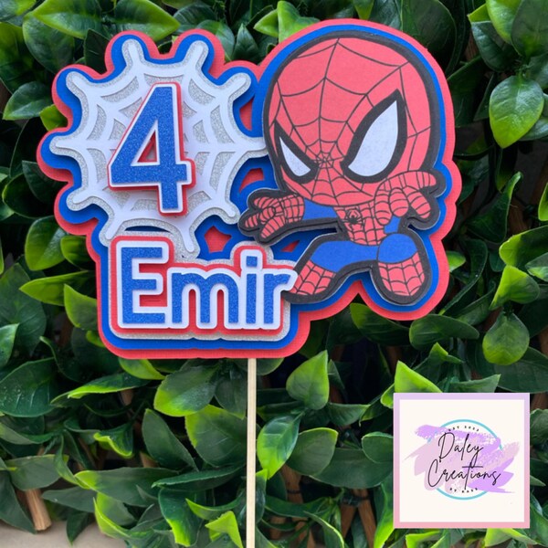 Spiderman Cake Topper Etsy Australia