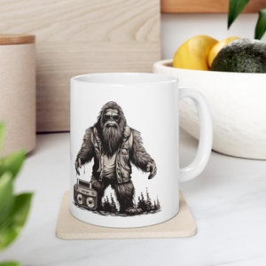 Yeti Coffee Mug, Custom Coffee Cup, Personalized Coffee Cup, 11 Ounces Ceramic Coffee Mug, Customized Mug for Men, Gift for Him