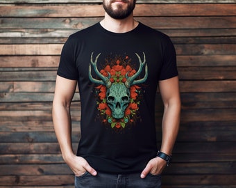 Deer Garden | Unisex T-Shirt, Hunting T-Shirt Men, Festival Shirts, Deer Lover Shirt, Comfort Colors Tshirt, Unisex Cotton Tee, Gift for Her
