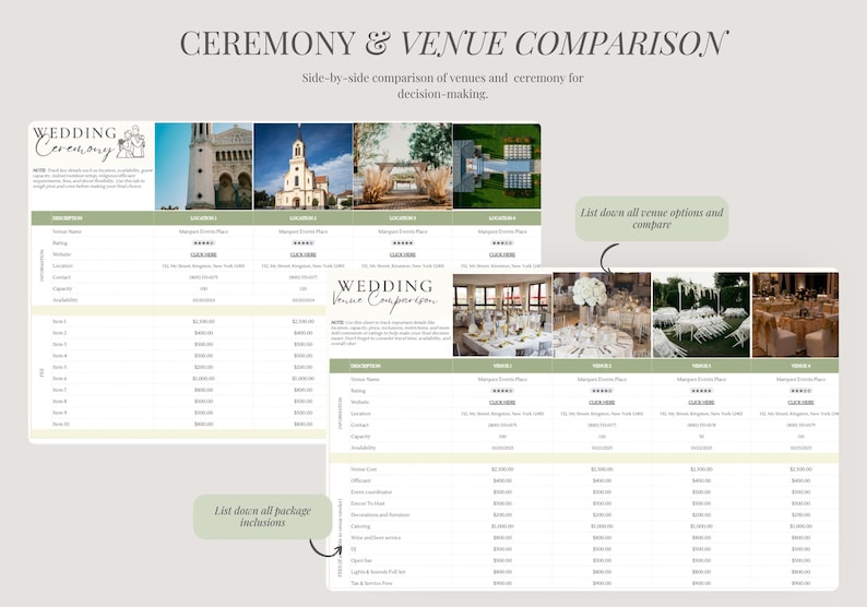 Digital Wedding Planner | Google Sheets Spreadsheet Tool (Instant Download) image 10