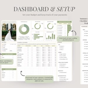 Digital Wedding Planner | Google Sheets Spreadsheet Tool (Instant Download) image 3