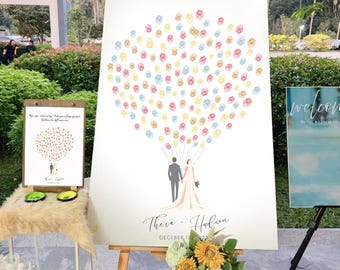 Wedding Fingerprint Guest Book Alternative: Personalized Keepsake (Digital Download)