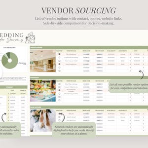 Digital Wedding Planner | Google Sheets Spreadsheet Tool (Instant Download) image 9