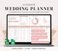 Wedding Planner Spreadsheet | Digital Wedding Budget Planner | Wedding Checklist Google Sheets | Wedding Budget | Wedding Planner