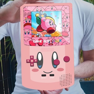 Metallschild Kirby Nintendo Gameboy Street Art Pop Wanddekoration Retrogaming