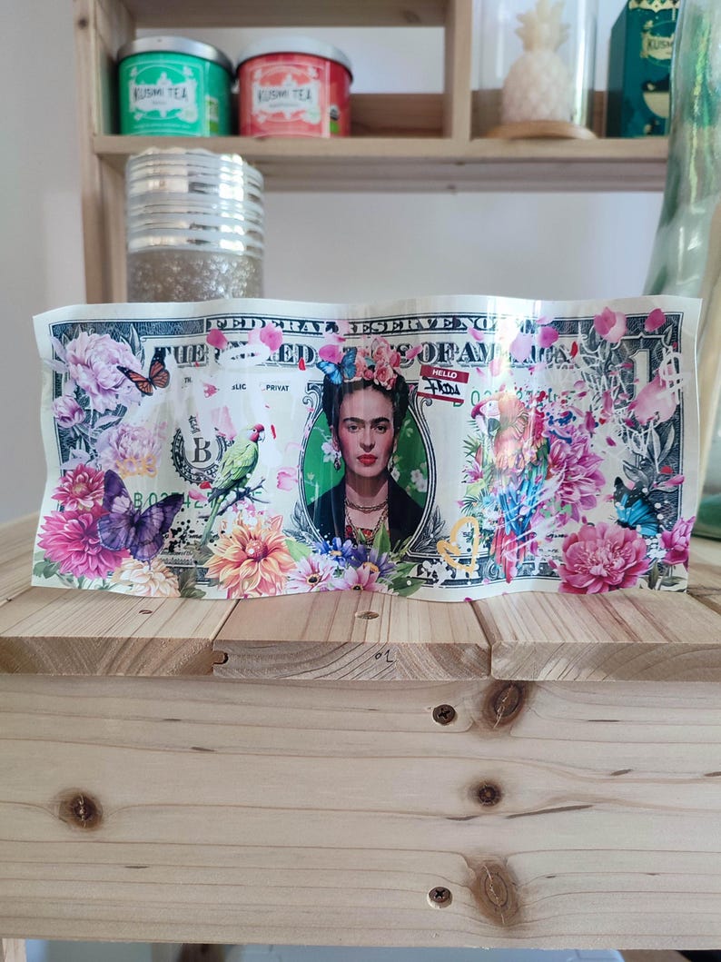 Frida Kahlo Metal Banknote Sculpture Street Art Pop Decoration Painting ...