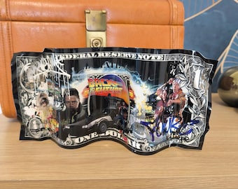 Metal Ticket Back to the Future Sculpture Street Art pop decoration painting