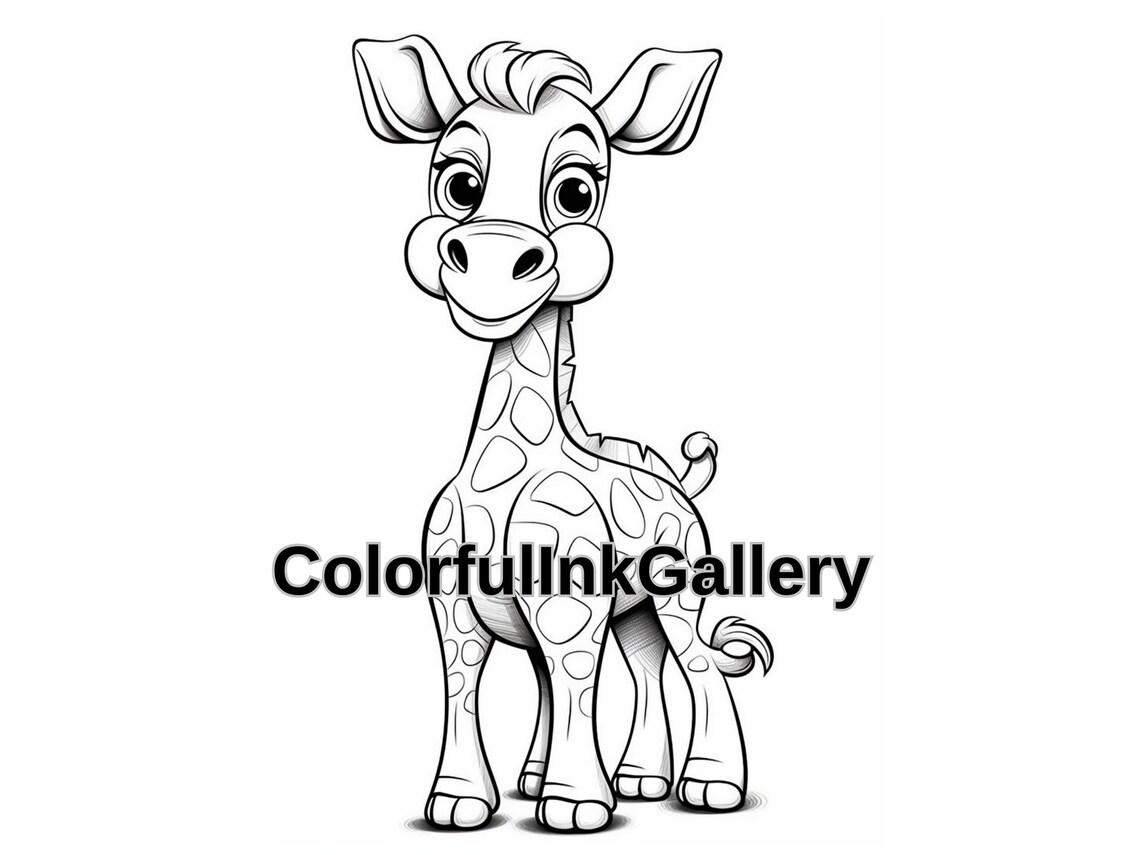 25 Adorable Baby Safari Animals , Animals Coloring Book, Animals Crafts