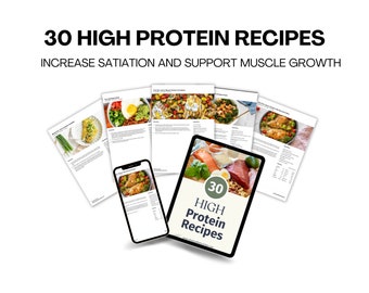 High Protein Recipe Pack, Nutrition, Healthy Eating, Healthy Living, Cooking, Workout,Protein-rich, Nutritious, Fitness, Muscle-building