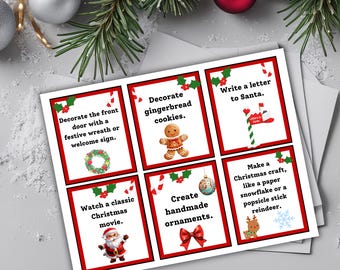 Christmas Advent Calendar for Kids, Printable Christmas Activity Cards (Digital Download)