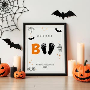 My first Halloween baaby footprint keepsake