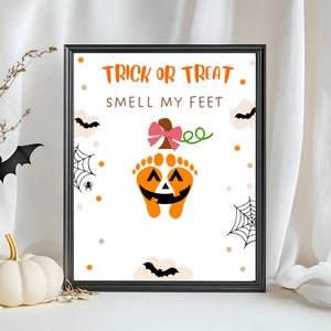 Halloween Baby Footprint Pumpkin Keepsake, DIY Memory Art (Digital Download)