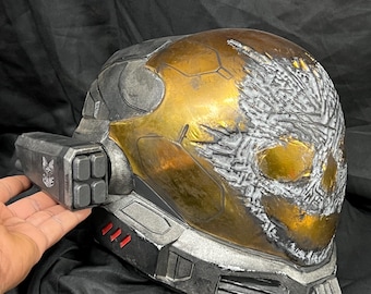 3D printed Halo Reach noble 4 Emile EVA helmet inspired fan made