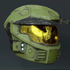 3D printed Halo master chief combat evolved helmet fan made