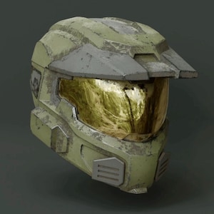 3D printed Halo Reach markV helmet fan made