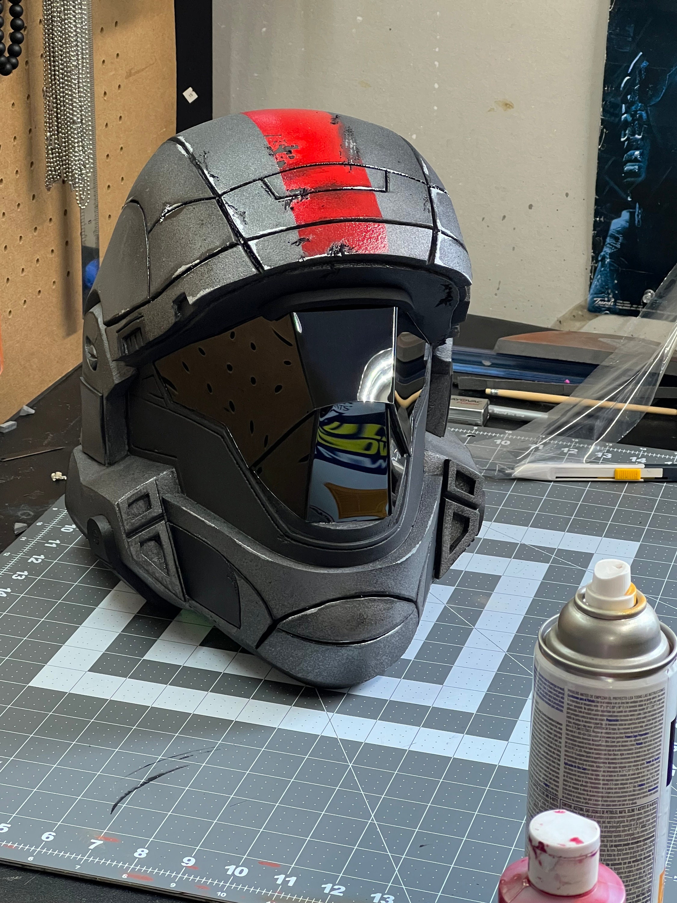 EVA Foam Halo 3 Odst Inspired Fan Made Helmet/one Stripe Etsy