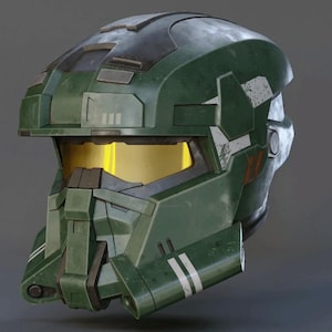 3D printed Halo Reach EOD helmet fan made