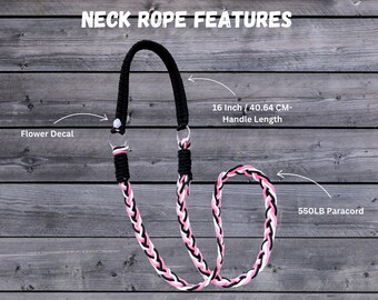 Corde De Cou Cordéo Liberty équitation Rouge - Tiffany's Braided Tack