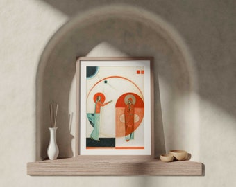 Annunciation icon, Festal Icons Series, Fine Art Print, Greta Leśko - Original Collectible Art, Limited Edition