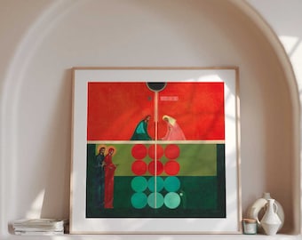 Wedding at Cana, modern icon, Fine Art Print, Greta Leśko - Original Collectible Art, Limited Edition