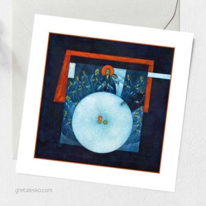 Tarjetas de felicitación cristianas, icono de la Última Cena, Greta Lesko