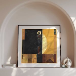Temptation of Christ, Giclée, Greta Leśko, contemporary icon - Original Collectible Art, Limited Edition