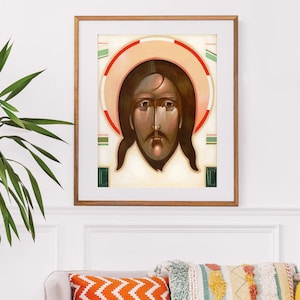 Mandylion, Fine Art Print, contemporary icon - Original Collectible Art, Limited Edition