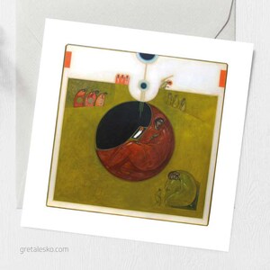 Tarjetas de felicitación cristianas, icono ortodoxo, Greta Lesko