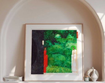 Rabbuni! - Resurrection of Jesus Christ, Fine Art Print, modern icon - Original Collectible Art, Limited Edition