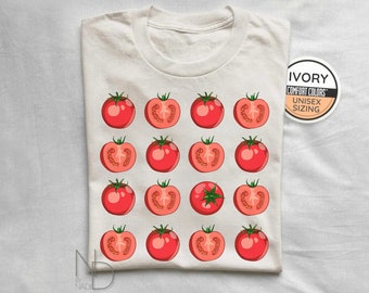Tomato Shirt, Graphic Tee, Vegetable Shirt, Clothing Foodie Gardening Gift, Gender-Neutral Comfort Colors 1717 Shirt