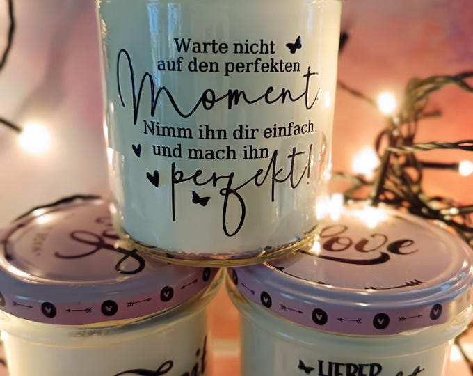 Cozy Bliss: Handcrafted 240g Soy Candle – Almond Vanilla Aroma & Heartfelt Quote  #NaturalFragrance  #CozyVibes #Mindfulness #Sustainable