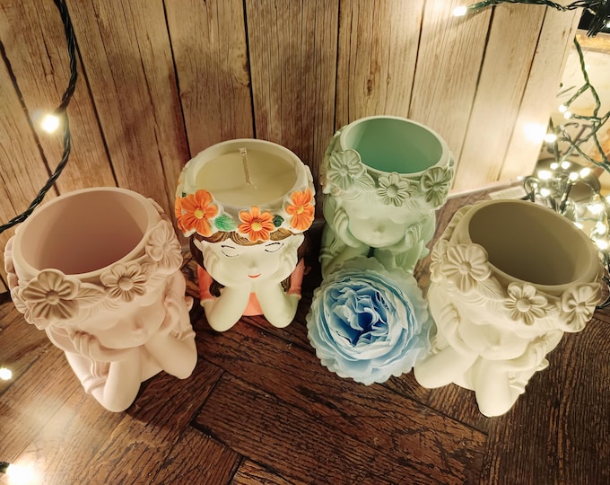 Exclusive candle 'Flower Girl' – Reusable, customizable, and full of magical fragrance: your choices, soy wax | Be You