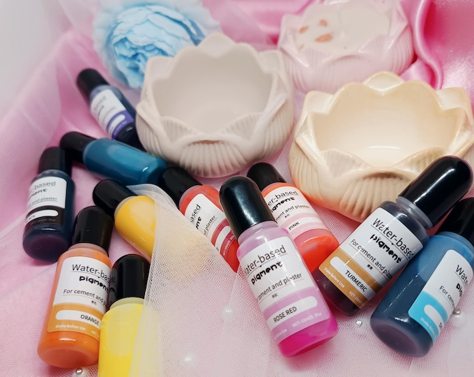 Customizable plaster lotus flower with soy wax candle | Your fragrance, your color, your style | Room fragrance | Reusable | Gift |