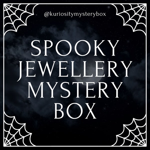 Spooky Jewellery Mystery Box, Goth Mystery Box, Horror, Lucky Dip, Witch, Grab Bag, Alternative, Gothic Jewellery, Spooky Jewellery , UK